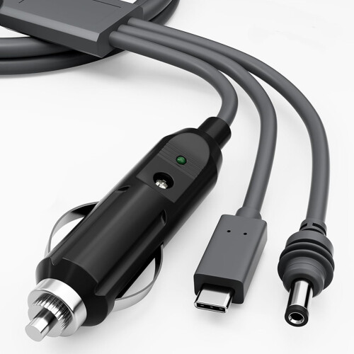 Til Starlink Mini100W strømkabel3-i-1 biloplader + DC-kabel + Type C til DC300 cm 1