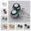 South Sea Shell Pearl Earrings Silver Stud 6 Colors 10mm 2