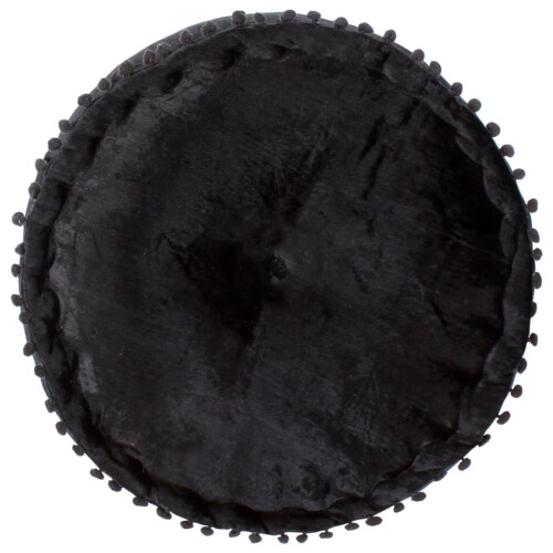 VidaXL vidaXL Pouf Rund Samt 4020 cm Anthrazit 1