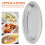 2 Pcs Pastry Serving Tray Multi-function Party Small Silver 3