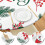 Festlig stripete julebordduk 132 cm rund, elastisk kantdesign for middagsbord 2