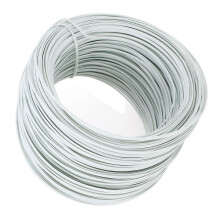 Rebar Tie Wire 0.55 Flat Type, Galvanized & PVC, 85m White