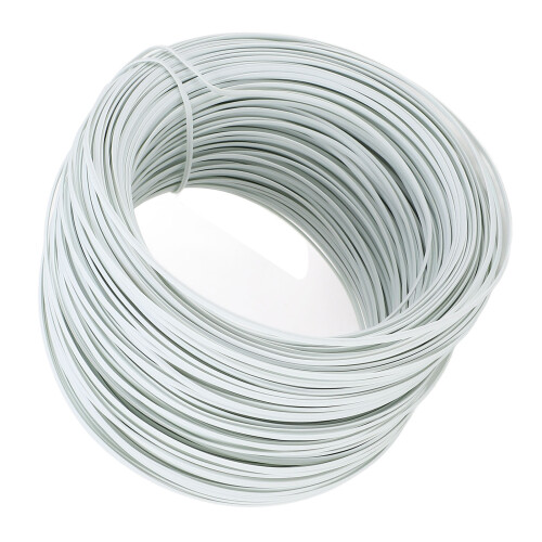 Rebar Tie Wire 0.55 Flat Type, Galvanized & PVC, 85m White