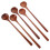 Cucharas de madera, material de madera, 5 piezas, remover, 28 cm 6