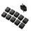 Photovoltaic Cable Clamp Black Plastic 100 pcs 3