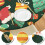 Toalha de mesa verde natalina com bainha elástica, redonda de 112 cm (44 polegadas), perfeita para proteger a mesa do jantar de Natal. 4
