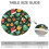 Toalha de mesa verde natalina com bainha elástica, redonda de 112 cm (44 polegadas), perfeita para proteger a mesa do jantar de Natal. 6