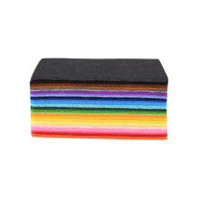 40pcs Colorful Non Woven Fabric Cloths 15x15cm for DIY Crafts & Home Decor