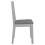 VidaXL vidaXL Dining Chairs with Cushions Kitchen Dinner Chair 2 pcs Grey Solid Wood 4