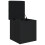 VidaXL vidaXL Storage Bench Black 42x42x45 cm Engineered Wood 4
