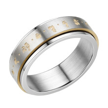 Stück Unisex Angst-Spinner-Ringe, drehbarer äußerer Fingerring, Punky Cool, Stressabbauende Drehringe