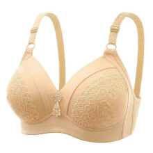 Women's Push Up Wireless Bra Support Comfort No Underwire Bralette Everyday Wear Sports Bras for Women, Beige, Size 40