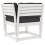 VidaXL vidaXL 5 Piece Garden Sofa Set with Cushions White Solid Wood Pine 6