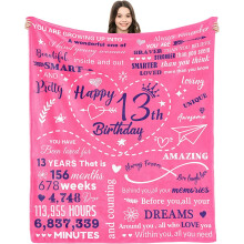 Fleece-teppe grønt 122 x 152 cm til 18-årsdag