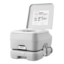 Draagbare Toiletten-Duoku-voor Kamperen-3,2 Gallon Afvalreservoir-Drukknop Spoel Toilet