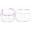 VidaXL vidaXL 3 Piece Garden Sofa Set with Cushions White Solid Wood Pine 4