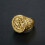 Stainless Steel Casting Ring 18k Gold Plated Men's Ring 6