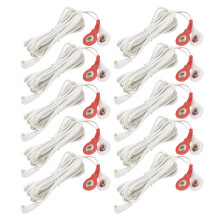10pcs 2.35mm 1.5m Electrode Lead Wires for TENS Physiotherapy Machine