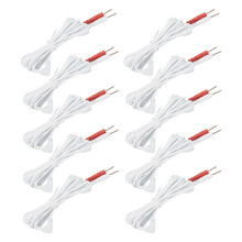 10pcs 2.35mm 1.8m Electrode Lead Wires for TENS Unit Physiotherapy