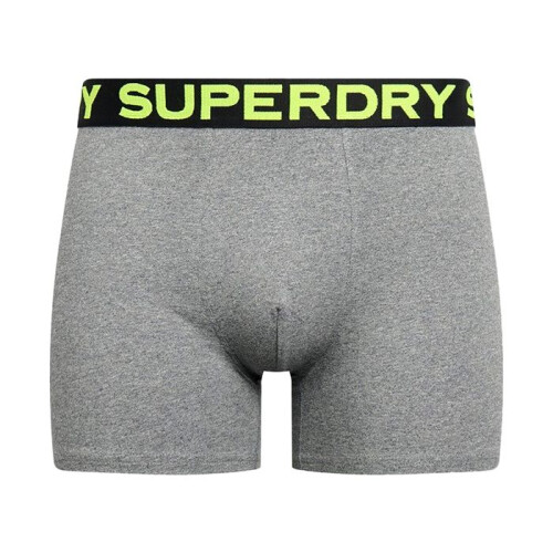 Superdry Boxer Superdry Triple Pack - Harmaa marl/Neon