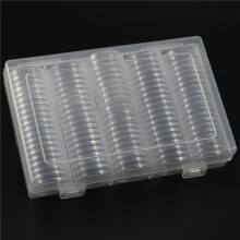 5pcs 17/20/25/27/30mm Coin Holder, 500Pcs Silver Coin Capsules with Foam Gasket, Professional Coin Case