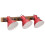 VidaXL vidaXL Wall Lamp 25 W Distressed Red 65x25 cm E27 2