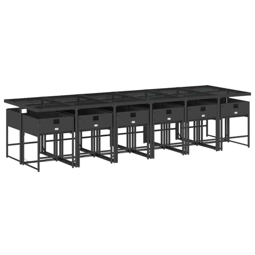 VidaXL vidaXL Garden Dining Set | Black 2