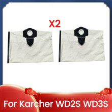 2PCS Dust Bags for  WD2S WD3S  Series Bucket Vacuum Cleaner Durable Reusable Sealed Rod Dust Bags