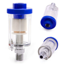 2X Inline 1/4 Inch Air Oil Water Separator Filter for Compressor Spray Paint Gun New