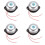 4pcs 55mm Diameter Fire Alarm Electric Gong Bell AC 220V 1