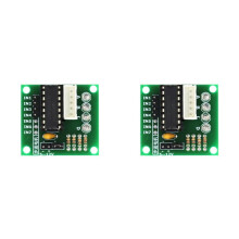 2X ULN2003 Aandrijfbord Stappenmotor Aandrijfbord Testbord voor 5v 4-Fase 28byj-48 Tandwielstappenmotor