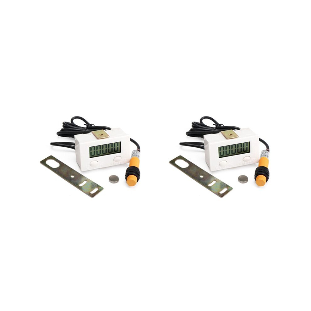 2X 0-99999 Lcd Digital Display Electronic Counter Punch Magnetic Induction Proximity Reciprocating Rotary Counter 6031967716837