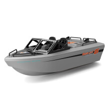 1/12 RC Boat 2.4G Telecomando Brushless Go Kart Jet Modello di Barca da Corsa Ad Alta Velocità Controllo Elettrico Motoscafo Grigio