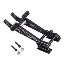 1 Set CNC Metalen Verstelbare Heavy Duty Achtervleugelbevestiging voor Losi 1/24 Micro-B 2WD LOS-1770S Rc Auto-Onderdeel Zwart