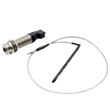 Bärbar Gitarrändpinsförförstärkarpickup Bryggsadel 6,35 mm Teleplugg Ukulele Cylindermikrofontillbehör