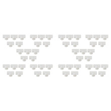50 Raccods Adapteur de Tee Blanc de 20 mm pour Les Tuyaux en PVC