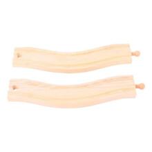 Bigjigs Toys - Modelli - Binari Curvi (Batch 2) - Garage - Stazione Ferroviaria - Aeroporto - Porto - Casa - Edificio