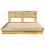 VidaXL vidaXL Bed Frame with Headboard without Mattress 150x200 cm King Size Solid Wood Oak 5