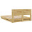 VidaXL vidaXL Bed Frame with Headboard without Mattress 150x200 cm King Size Solid Wood Oak 7