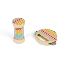 BigJigs Holzmusikinstrumente Shake &amp; Roll Set für Kinder