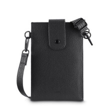 Custodia a tracolla - Universale Cross-Body - Pelle sintetica - 17,5 x 11 cm - Cinghia regolabile 130 cm