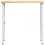 VidaXL vidaXL Workbench 100x60x(71.5-98) cm Solid Wood Oak 4