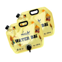 Sac d'eau potable pliable, conteneur de transport d'eau-Kaki