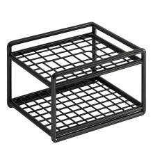 Space Saving Iron Pen Stand With Multiple Sections For-Black S