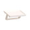 Space Saving Adhesive Backed Toilet Paper Stand-Milky white 1