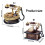 Antique Rotary Dials Phone Music Box With Multiple-Square brown 2