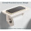 Rostfreier, selbstklebender Toilettenpapierspender und-grau 6