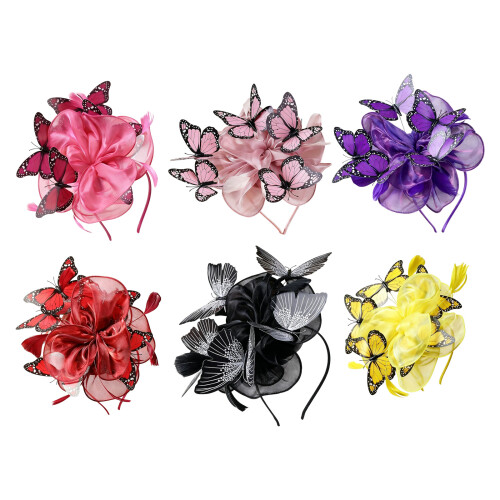 Entzückendes Organza-Haarband mit-Rosa 1