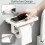 Rostfreier, selbstklebender Toilettenpapierspender und-grau 7