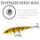 Sinkender Jerkbait Köder 13cm 40,5g ABS Angelköder mit Drillinghaken 8